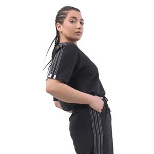 Most Fashionable Winter High Quality Eco-Friendly Women's 100% Cotton Black Color T-<b>Shirt</b> & <b>Trouser</b> Co-Ord Tracksuit <b>Set</b> - Product Image 2