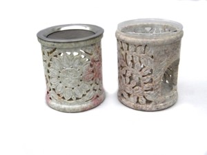 Diffuseur d'arômes en pierre stéatite naturelle en forme de hibou Réchauffeur d'encens sculpté Brûleur d'huile Bâton d'huile aromatique - Product Image 3