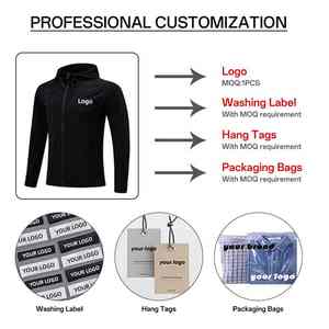 Ensemble de survêtement à capuche de qualité supérieure Streetwear en coton épais deux pièces pour unisexe tenue décontractée quotidienne - Product Image 4