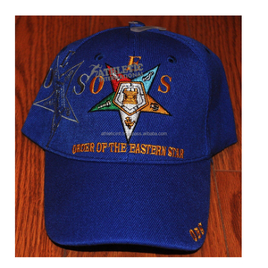 Custom Masonic Baseball Caps with Eastern <b>Stars</b> Design Twill Oxford <b>Fabric</b> Dobby Style Curved Brim 100% Cotton Unisex - Product Image 5