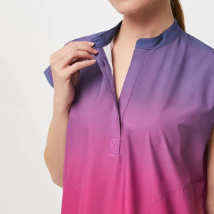 Tenues d'infirmière en polyester, rayonne et élasthanne, ensembles de vêtements de travail, designs tendance, nouveau style, uniforme médical d'hôpital - Product Image 2