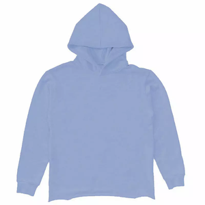 Sweat-shirts à capuche personnalisés pour hommes sans ficelle, coupe et couture pull surdimensionné en coton éponge français, bord coupé, ourlet brut sweats à capuche en strass - Product Image 2