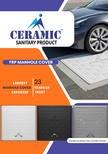 Couvercle de regard en PRV robuste à haute capacité de charge avec cadre - Product Image 2