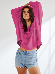 High Quality Oversized Turtleneck Women <b>Sweatshirt</b> Custom Llgo Pullover Fleece Casual <b>Long</b> Sleeve Women Oversized <b>Sweatshirt</b> - Product Image 3