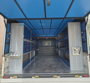 OEM Heavy Duty Van Shelving System with Long Storage Shelves <b>Tool</b> <b>Drawers</b> and Cargo Organization for Commercial Vans - Product Image 5