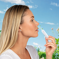 Inhalateur Nasal Huile Rafraîchissante Soulagement Mal des Transports Congestion Apaisement Aromathérapie