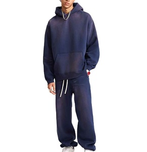 Conjunto Deportivo Informal de Invierno para Hombre, con Capucha, Ligero, 100% Algodón, Transpirable, Resistente al Viento, de Secado Rápido, Personalizado - Product Image 1