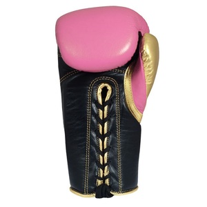 Gants de boxe professionnels d'entraînement de combat en gros avec conception personnalisée en cuir de vachette original accepter Logo OEM privé - Product Image 2