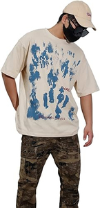 T-shirts graphiques de haute qualité fabricant unisexe vente en gros Boxy Fit surdimensionné streetwear t-shirt t-shirt Vintage col montant lourd - Product Image 3