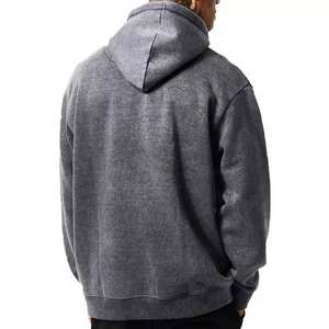 Sudadera con capucha de peso pesado para hombre con diseño OEM 480 GSM Sudadera con capucha de gran tamaño bordada en blanco Técnica teñida con lazo - Product Image 2