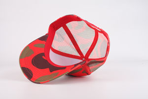 หมวกทรูเกอร์5แผงแฟชั่นสไตล์ฮิปฮอปกีฬากลางแจ้งกิจกรรมกลางแจ้งโฟมตาข่ายพิมพ์โลโก้ - Product Image 6