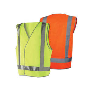 Durable High Visibility Reflective Safety Vest for Construction Sites Comfortable Fit <b>Adjustable</b> <b>Straps</b> Polyester Material - Product Image 5