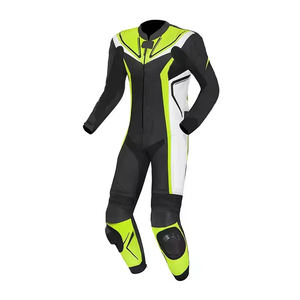Costume de moto personnalisé pour hommes de qualité supérieure en cuir véritable combinaison d'équitation de vélo de sport coupe-vent extérieur - Product Image 6