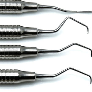 Ensemble d'instruments de remplissage composite dentaire 7 pièces en acier inoxydable, manuel, réutilisable, poignée ergonomique, certifié MOL classe II Astrin - Product Image 3