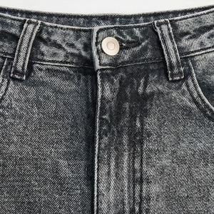 Custom Ladies <b>Denim</b> Pants Latest Designs High Waist Fashionable <b>Denim</b> Jeans Women <b>Trousers</b> Customized Color Breathable Cotton - Product Image 4