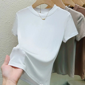 Camiseta de Hombre 100% Algodón Ecológica Transpirable de Secado Rápido con Impresión y Logotipo Personalizados Manga Corta Mezcla de Poliéster/Algodón 200g - Product Image 2