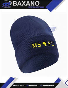 Gorro de Punto de Invierno Inspirado en el Jersey de Mamelodi Sundowns, Bordado en 3D, Transpirable, Impermeable, 100% Acrílico, Personalizado - Product Image 4