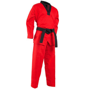 Uniforme de Karate de algodón personalizado hecho en fábrica para adultos con ropa de entrenamiento de Taekwondo con uniforme de Taekwondo de impresión personalizada - Product Image 1