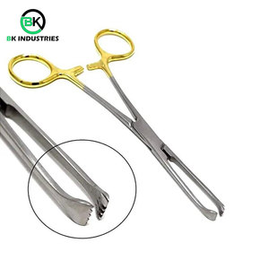 Pinzas Quirúrgicas BK Industries de Acero Inoxidable Curvas, Instrumento de Cirugía General con Certificación CE Clase I, Uso Manual - Product Image 4