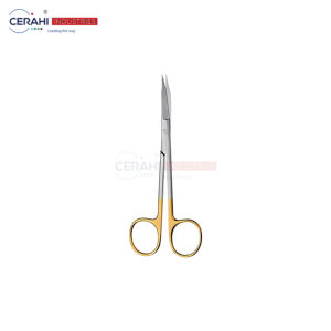 Tijeras de disección Metzenbaum Lahey recubiertas de CVD, tijeras de goma Kelly de 13cm, instrumentos quirúrgicos de cirugía Dental Oral - Product Image 6
