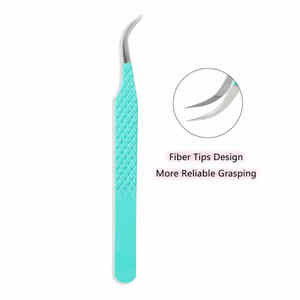 Pince à cils en acier inoxydable personnalisée pince à cils incurvée professionnelle - Product Image 3