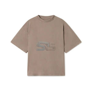 Fournisseur OEM 100% coton coupe ample imprimé T-Shirt pour hommes Logo personnalisé à manches courtes élégant Gym Workout Tee vente en gros - Product Image 4