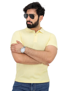 Polo à manches courtes coupe ajustée pour homme Top d'été décontracté en tricot de coton pour un usage quotidien - Product Image 5