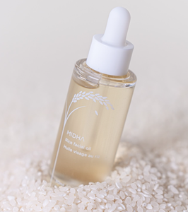 MIDHA Rice Facial Oil 30ml Moisturizing Rice Facial Oil with Rice Bran Oil for Dry Sensitive Skin OEM ODM Private Label - Product Image 2