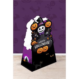 Scatola piramide tema Halloween-Mini regalo (portachiavi, Mini giocattolo, caramelle) 13