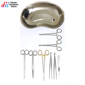 Kit de Apósitos Quirúrgicos - Instrumentos de Acero Inoxidable Duraderos de Alta Calidad, Vendaje, Sutura, Tijeras, Pinzas, Fórceps, Bandeja - Product Image 2