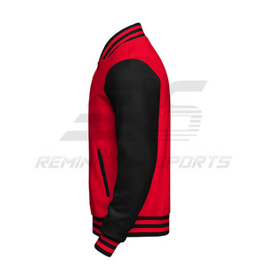 Chaqueta universitaria superventas, chaqueta universitaria personalizada de alta calidad, chaqueta universitaria de color sólido, chaqueta universitaria de moda para hombre - Product Image 3