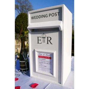 Weather Metal Letterbox Genuine Price Galvanized Post <b>Box</b> Red White Accent Color Coated Sheet Iron <b>Large</b> ER Letter <b>Box</b> Garden - Product Image 6