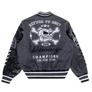 แจ็กเก็ตบอมเบอร์แจ็คเก็ตผ้าซาตินสำหรับผู้ชายและผู้หญิงเสื้อแจ็คเก็ตเบสบอลวิทยาลัยแฟชั่นใหม่ล่าสุดที่กำหนดเอง - Product Image 6