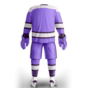 Uniforme de hockey sur glace 100% Polyester vêtements de sport maillot d'équipe uniforme de hockey sur glace uniforme de hockey sur glace de qualité supérieure - Product Image 3