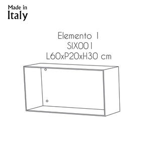 Étagère en acrylique transparent au design italien moderne Soixante L60xL20xH30 cm pour le mobilier du salon, de l'hôtel et de l'appartement - Product Image 6