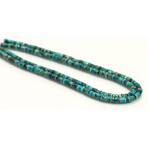 ลูกปัดคริสโคลาคุณภาพสูงทรงยางรถยนต์เจียระไนแบบเฮชิ ขนาด 5-7 มม. ความยาว 15 นิ้ว เกรด AAA++ ลูกปัดพลอยคริสโคลาธรรมชาติทรงล้อเจียระไน - Product Image 4