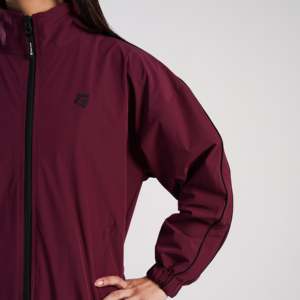 Conjunto Deportivo de Terciopelo para Hombre Otoño/Invierno, Diseño Personalizado, Chaqueta Deportiva (Color Granate), Resistente al Viento, Transpirable, con Logotipo Impreso, para Correr - Product Image 4