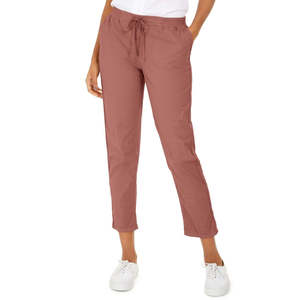 Pantaloni Utility da Donna Style & Co con Polsini, Traspiranti, in Tessuto Oxford Arancione, Vita Media, Chiusura Elastica, Taglie 12+ - Product Image 1