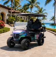 Voiturette de golf électrique UCB-12 efficace 4 places, moteur puissant, véhicule de mobilité de luxe pour la communauté, prix d'achat en gros