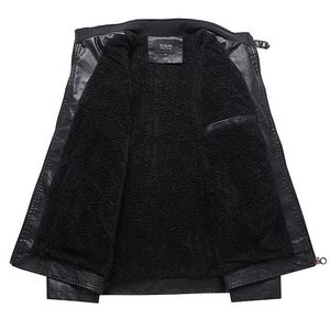 Chaqueta de Cuero Vacuno Genuino para Hombre, Estilo Vaquero, con Flecos, Acolchada, de Lona, de Primera Calidad, Duradera, Cómoda, Suave e Impermeable - Product Image 2