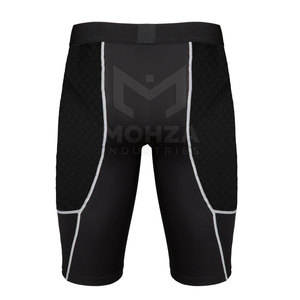 Pantalones Cortos de Compresión para Hombre, Cintura Elástica, Estilo Casual, Color Sólido, Poliéster y Spandex, Transpirables, de Secado Rápido, Alta Calidad - Product Image 3