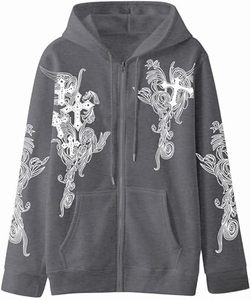 Sweat à capuche zippé pour hommes en molleton bouclette 500 g/m² avec broderie personnalisée du logo du fabricant – Collection Hommes : Sweats à capuche et Sweat-shirts - Product Image 2
