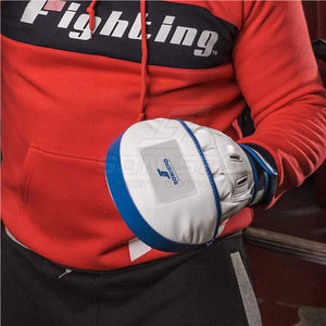 Pads de frappe en PU blanc et bleu, équipement d'entraînement durable pour toutes les saisons - Product Image 3