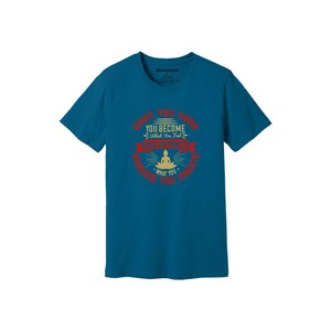 T-shirt 100% coton avec impression de thèmes de bouddha Style décontracté 12 options de couleur 160-180 Placement de conception personnalisable GSM lourd - Product Image 2
