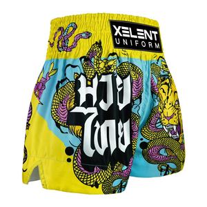 E MMA Shorts Pantalones cortos de boxeo para entrenamiento Niños Muay Thai Shorts Stain Short MMA Shorts OEM Artes marciales Bjj Gi e - Product Image 3