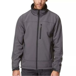 Prix pas cher vente en gros hommes imperméable meilleure qualité col montant 100% Polyester Nylon fermeture éclair haute rue Softshell veste pour hommes - Product Image 1