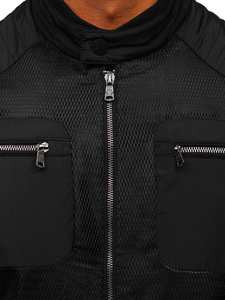 Chaqueta Cortavientos de Forro Polar Personalizada, Chaqueta de Motociclista de Cuero Bordada Personalizada para Hombre 2026 - Product Image 3