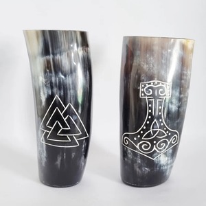 Wholesale Supply of Rustic Style Polished Horn <b>Tumbler</b> for Mead or <b>Whiskey</b> and Specialty Drinks Available at Best Price - Product Image 5