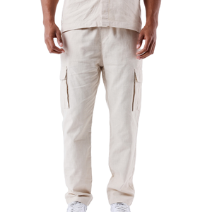 Pantalons de jogging décontractés pour hommes, style cargo, légers, taille mi-haute, respirants, personnalisés par OEM - Product Image 1