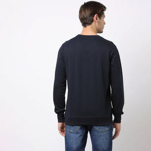 Sweat-shirt à capuche en molleton de coton pour homme, de haute qualité, avec logo personnalisé, col rond, coupe classique, confortable et épais - Product Image 4